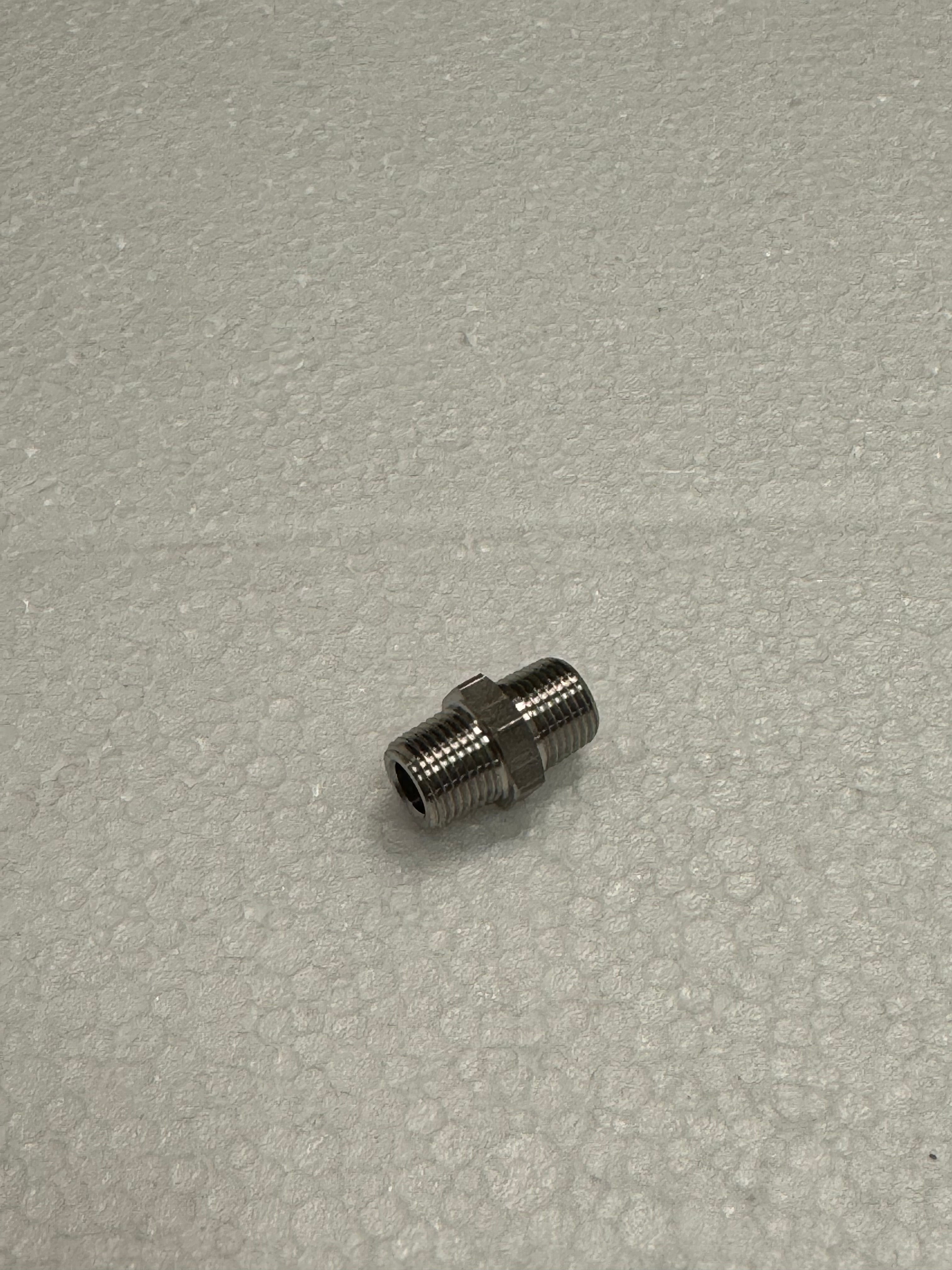 I.2617 STRAIGHT CONNECTOR 1/8 M-M INOX