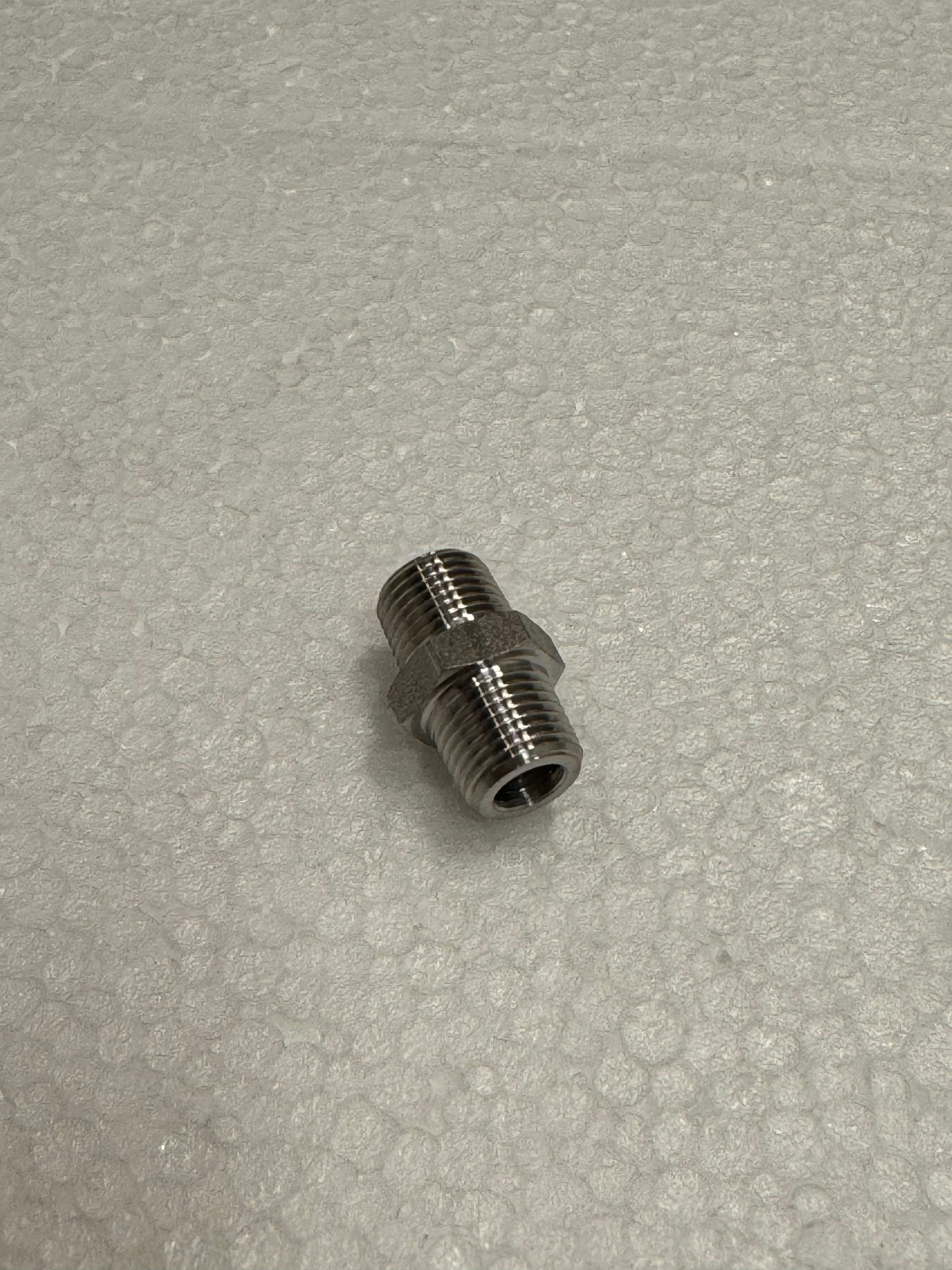 I.2617 STRAIGHT CONNECTOR 1/8 M-M INOX