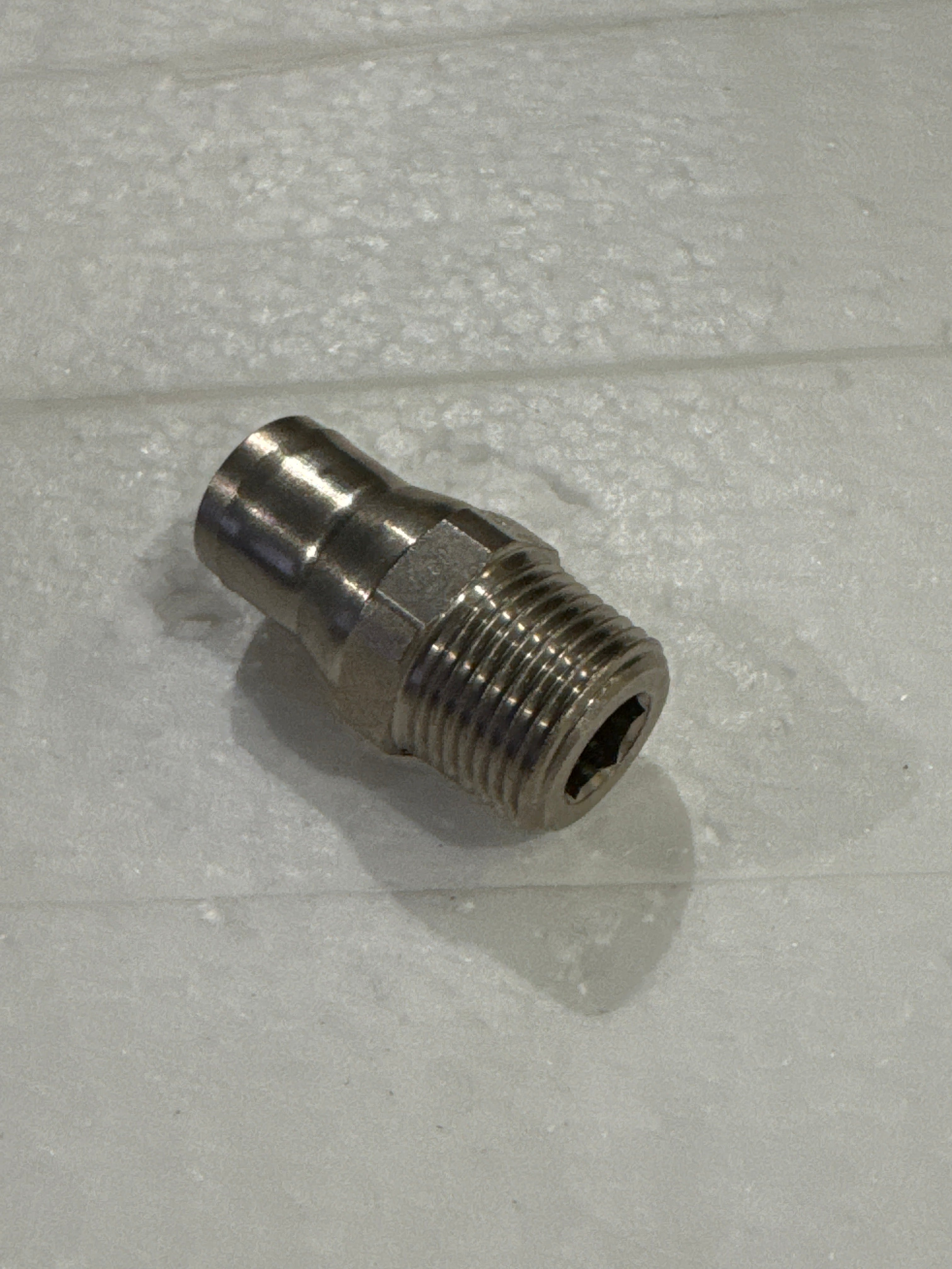 NX-00044 FITTING- MALE STUD 10MM- 1/4 BSPT - NICKEL PLATED